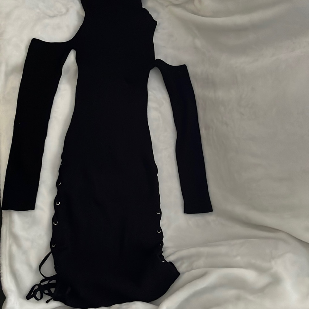 Turneck mini dress